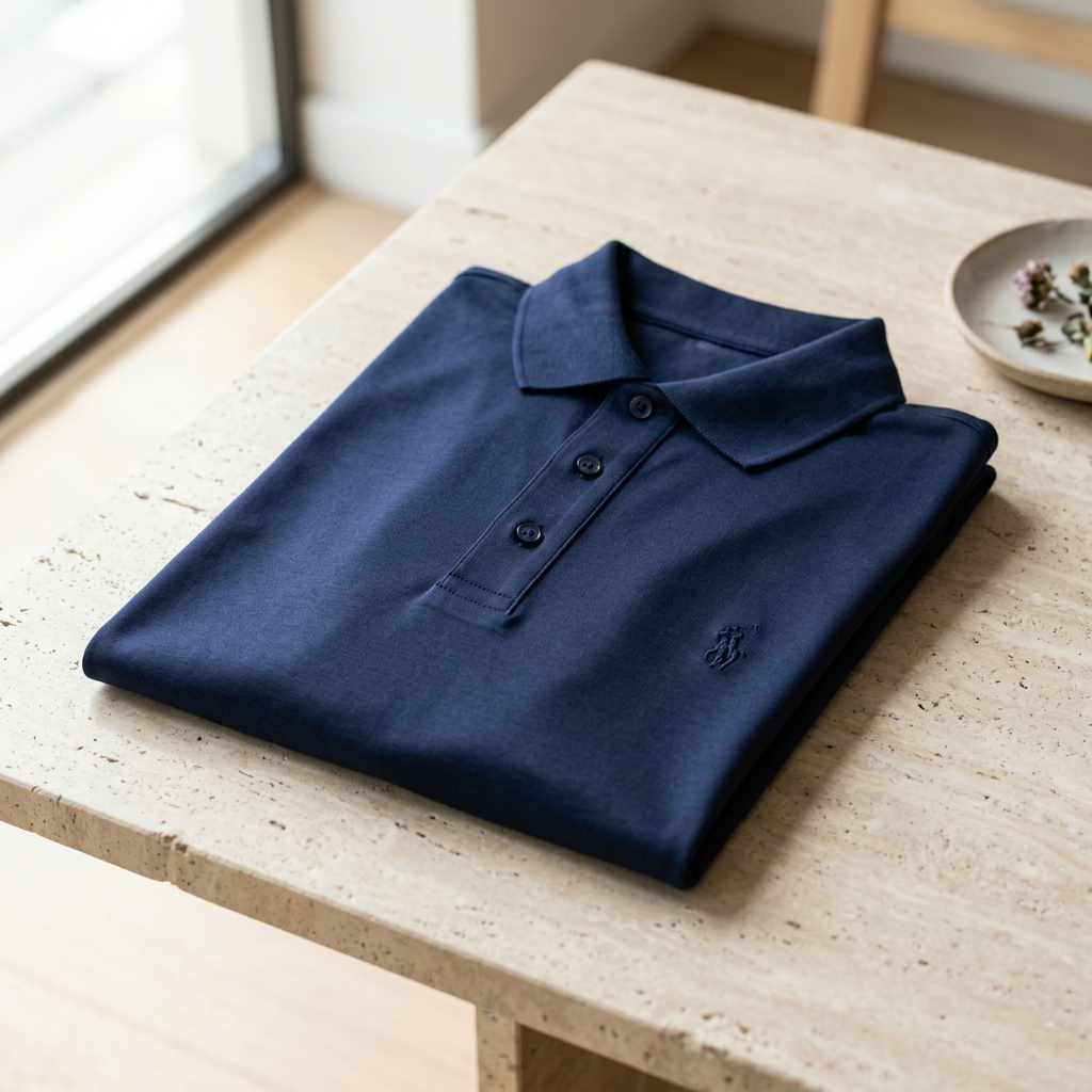 Italian Mercerized Pique Polo T-Shirt